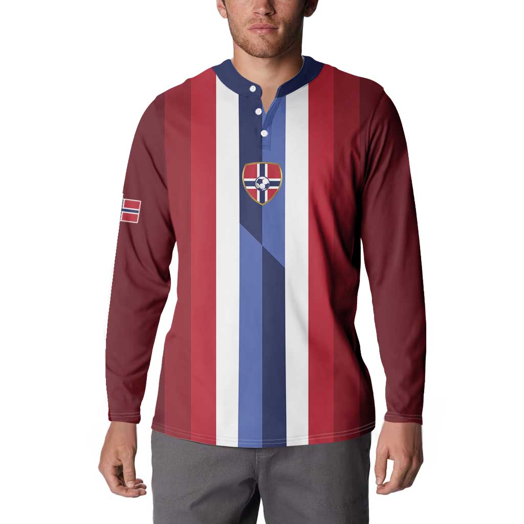 Custom Norway Football 2026 Button Sweatshirt Road To Champions - Wonder Print Shop