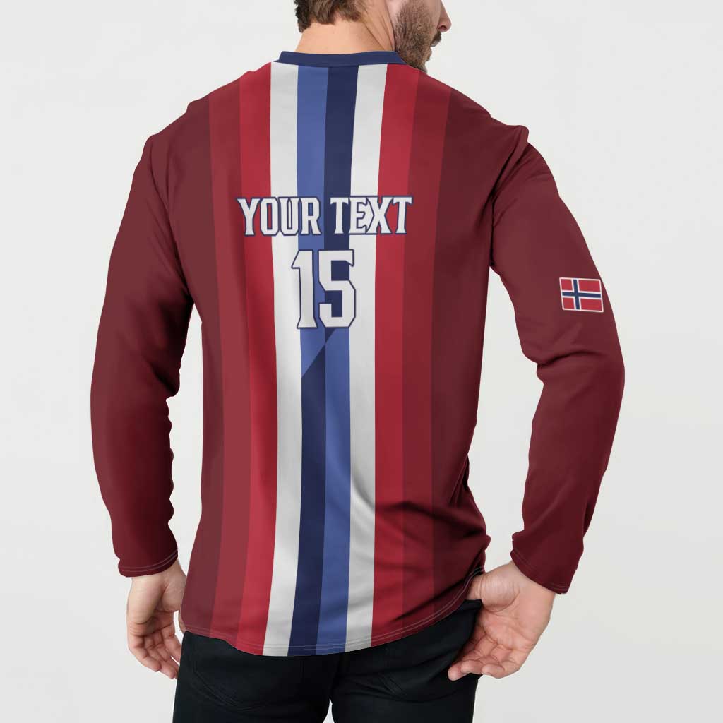 Custom Norway Football 2026 Button Sweatshirt Road To Champions - Wonder Print Shop