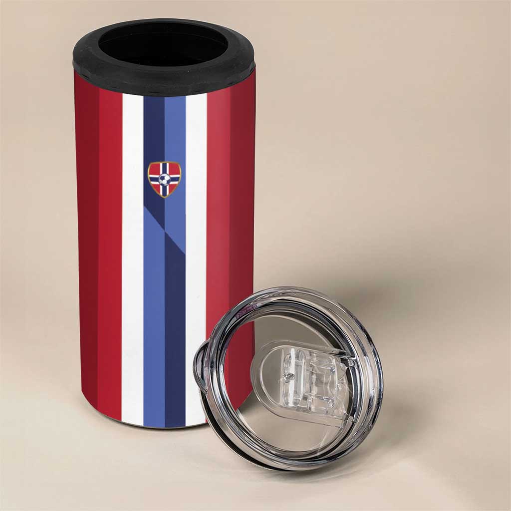 Custom Norway Football 2026 4 in 1 Can Cooler Tumbler Road To Champions - Wonder Print Shop
