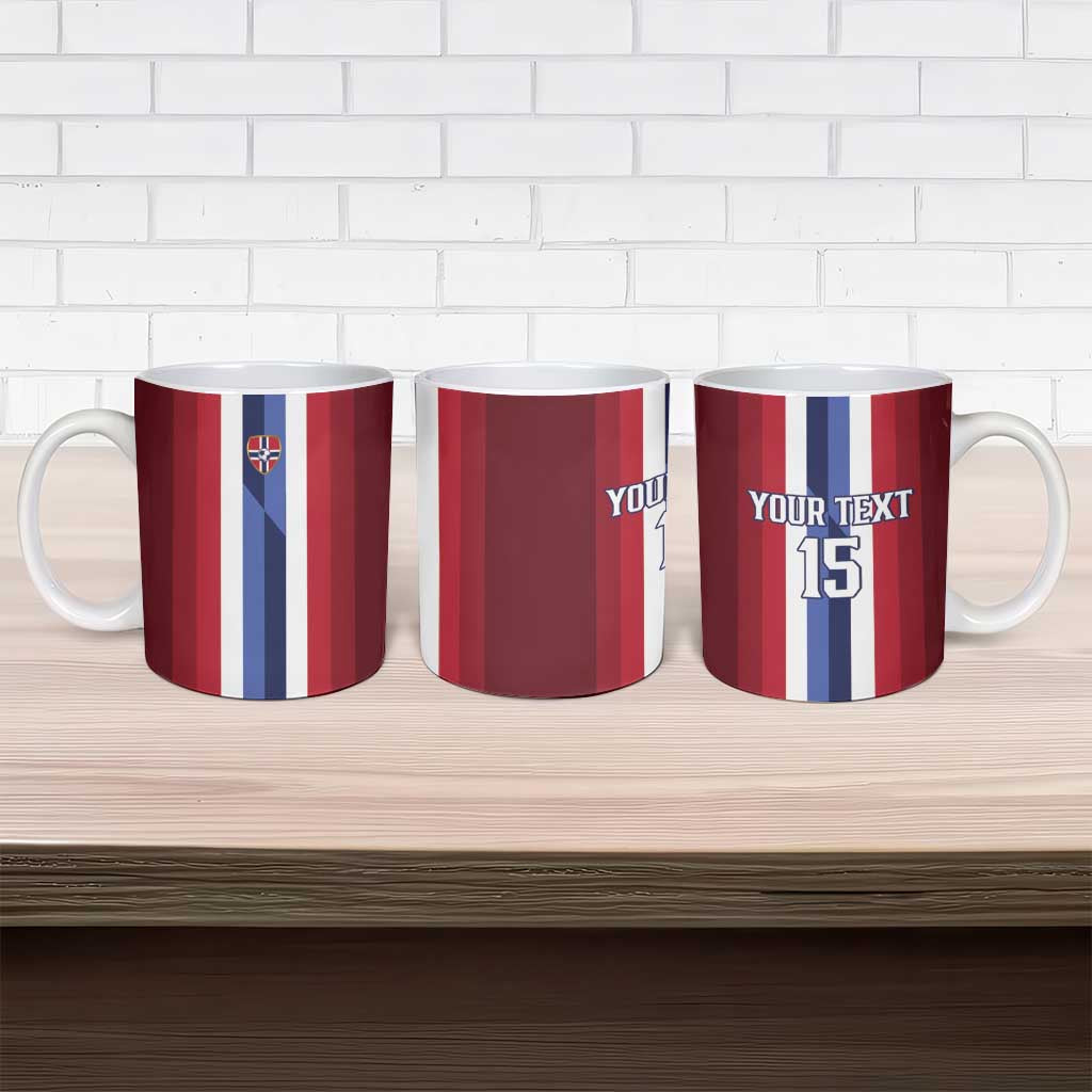 Custom Norway Football 2026 Ceramic Mug Road To Champions - Wonder Print Shop