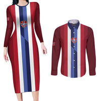 Custom Norway Football 2026 Couples Matching Long Sleeve Bodycon Dress and Long Sleeve Button Shirt Road To Champions - Wonder Print Shop