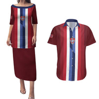 Custom Norway Football 2026 Couples Matching Puletasi and Hawaiian Shirt Road To Champions - Wonder Print Shop