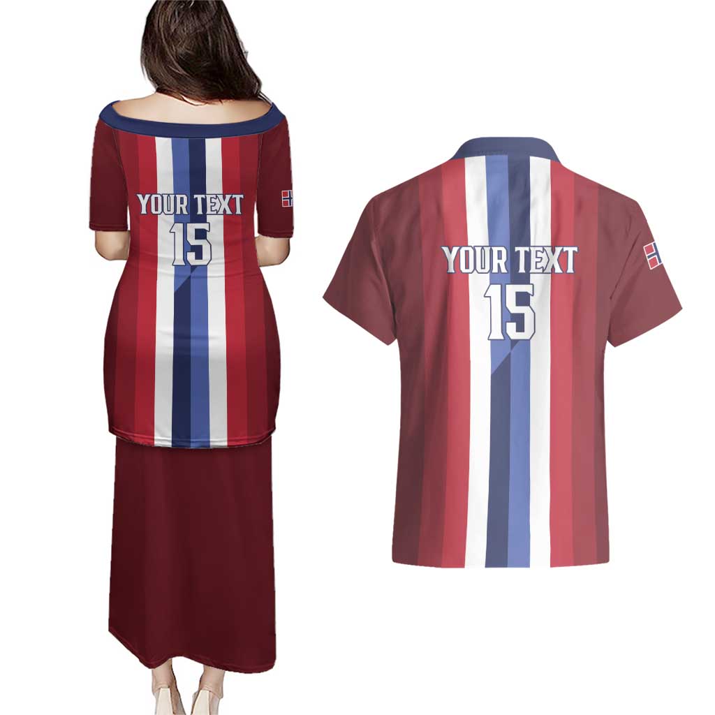 Custom Norway Football 2026 Couples Matching Puletasi and Hawaiian Shirt Road To Champions - Wonder Print Shop