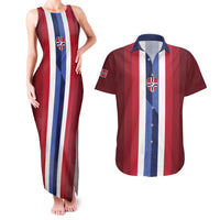 Custom Norway Football 2026 Couples Matching Tank Maxi Dress and Hawaiian Shirt Road To Champions - Wonder Print Shop