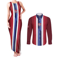 Custom Norway Football 2026 Couples Matching Tank Maxi Dress and Long Sleeve Button Shirt Road To Champions - Wonder Print Shop