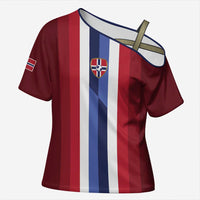 Custom Norway Football 2026 Cross Shoulder Shirt Road To Champions - Wonder Print Shop