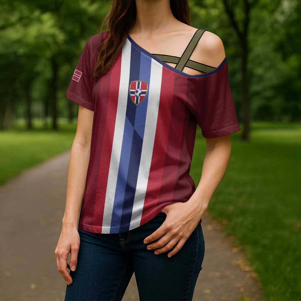 Custom Norway Football 2026 Cross Shoulder Shirt Road To Champions - Wonder Print Shop