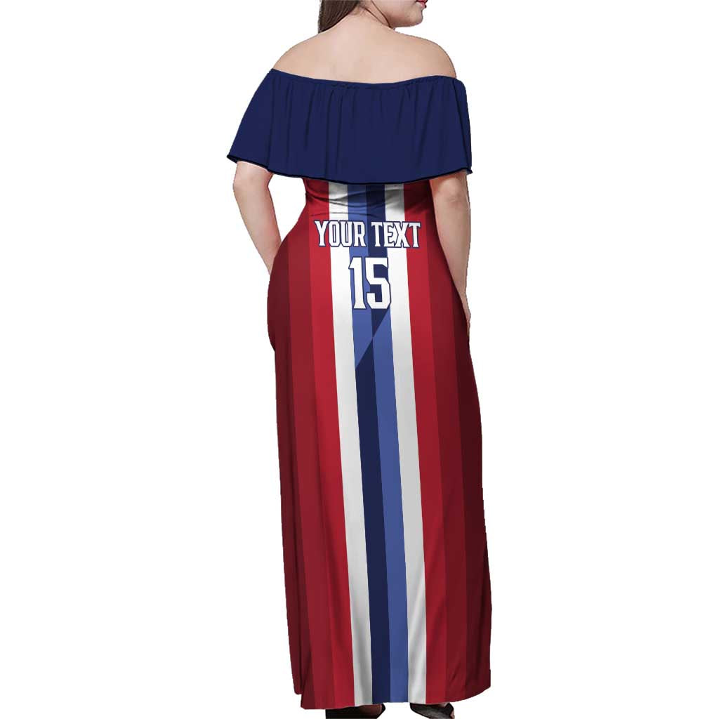 Custom Norway Football 2026 Family Matching Off Shoulder Maxi Dress and Hawaiian Shirt Road To Champions - Wonder Print Shop