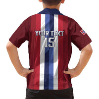 Custom Norway Football 2026 Family Matching Off Shoulder Short Dress and Hawaiian Shirt Road To Champions - Wonder Print Shop