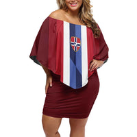 Custom Norway Football 2026 Family Matching Off Shoulder Short Dress and Hawaiian Shirt Road To Champions - Wonder Print Shop