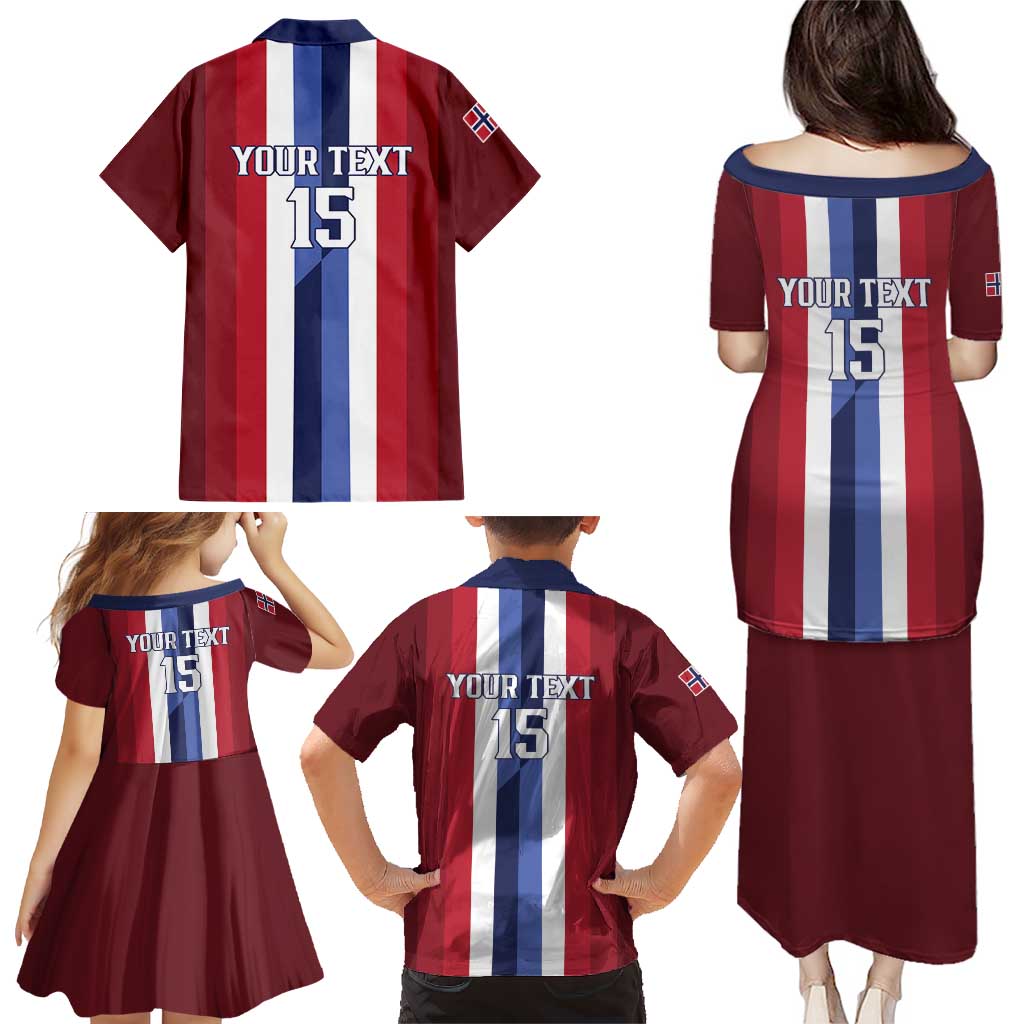 Custom Norway Football 2026 Family Matching Puletasi and Hawaiian Shirt Road To Champions - Wonder Print Shop