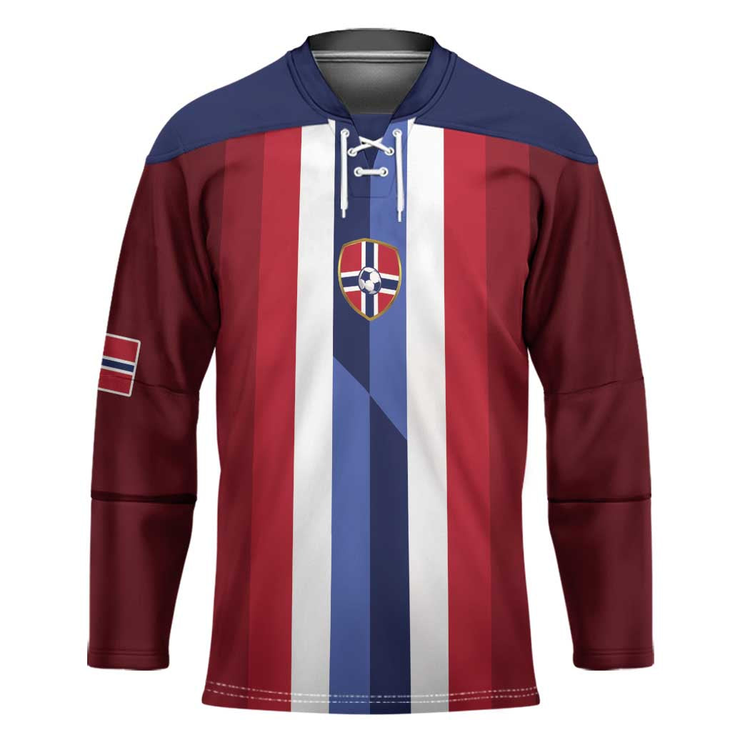 Custom Norway Football 2026 Hockey Jersey Road To Champions - Wonder Print Shop