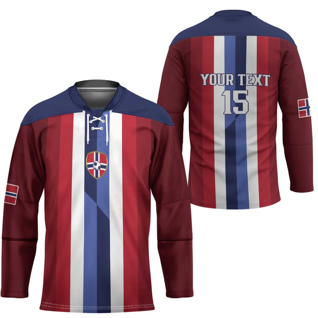 Custom Norway Football 2026 Hockey Jersey Road To Champions - Wonder Print Shop