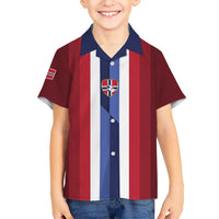 Custom Norway Football 2026 Kid Hawaiian Shirt Road To Champions - Wonder Print Shop