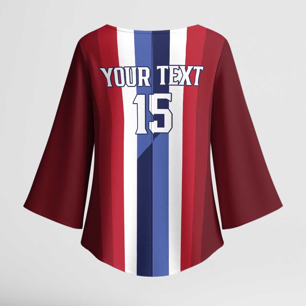 Custom Norway Football 2026 Kimono Sleeve Blouse Road To Champions - Wonder Print Shop