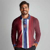Custom Norway Football 2026 Long Sleeve Polo Shirt Road To Champions - Wonder Print Shop