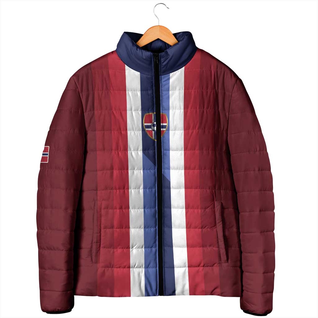 Custom Norway Football 2026 Padded Jacket Road To Champions - Wonder Print Shop