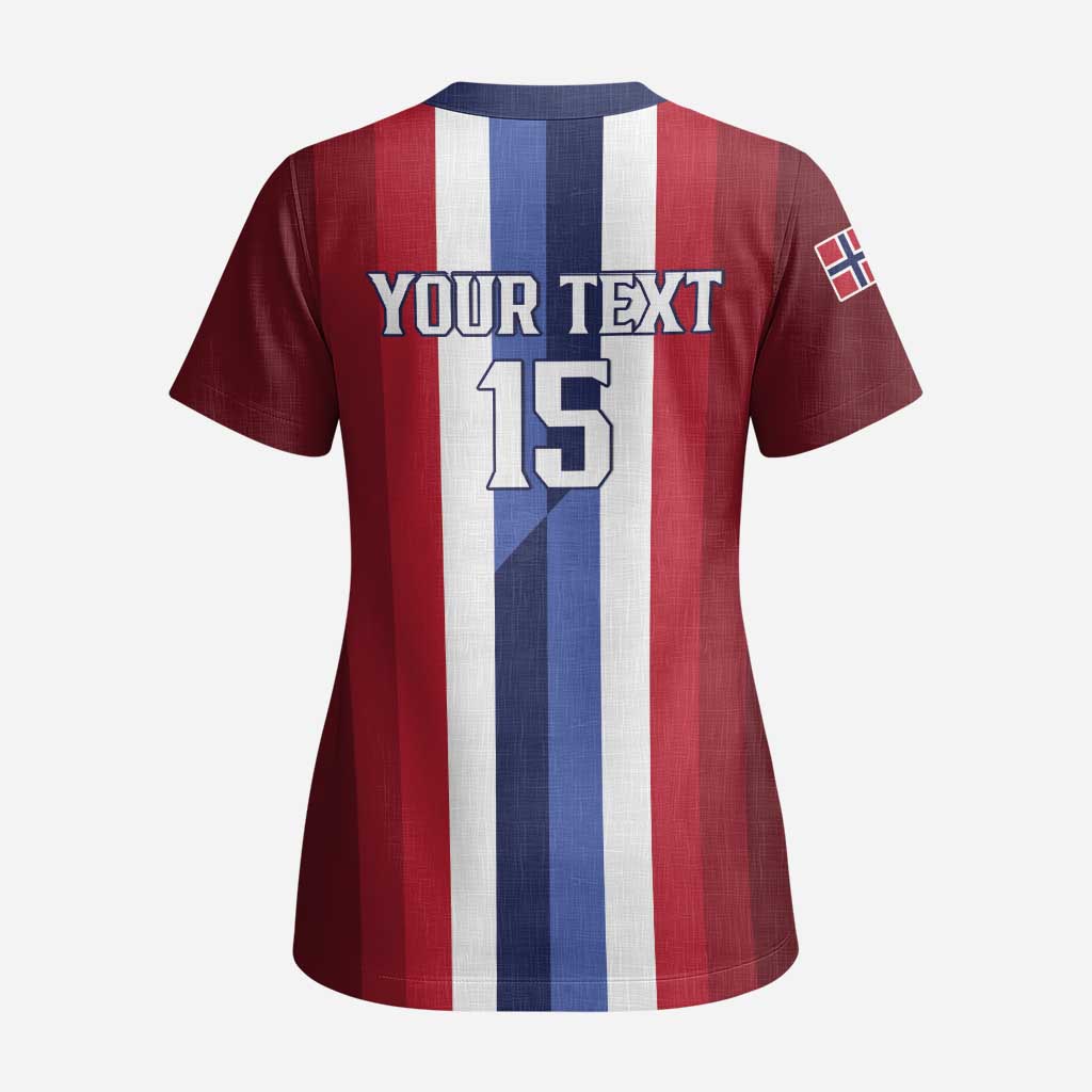Custom Norway Football 2026 Scrub Top Road To Champions - Wonder Print Shop