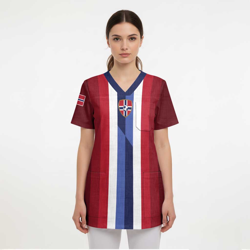 Custom Norway Football 2026 Scrub Top Road To Champions - Wonder Print Shop