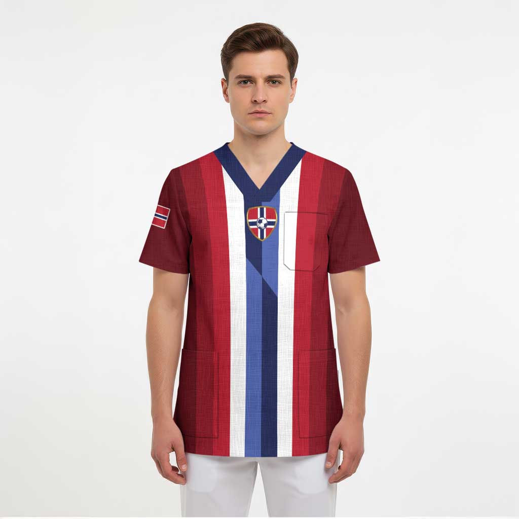 Custom Norway Football 2026 Scrub Top Road To Champions - Wonder Print Shop