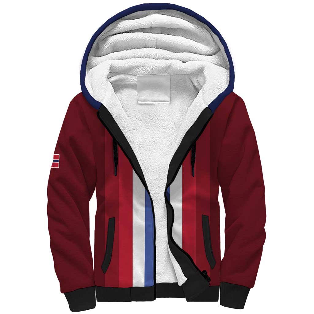 Custom Norway Football 2026 Sherpa Hoodie Road To Champions - Wonder Print Shop