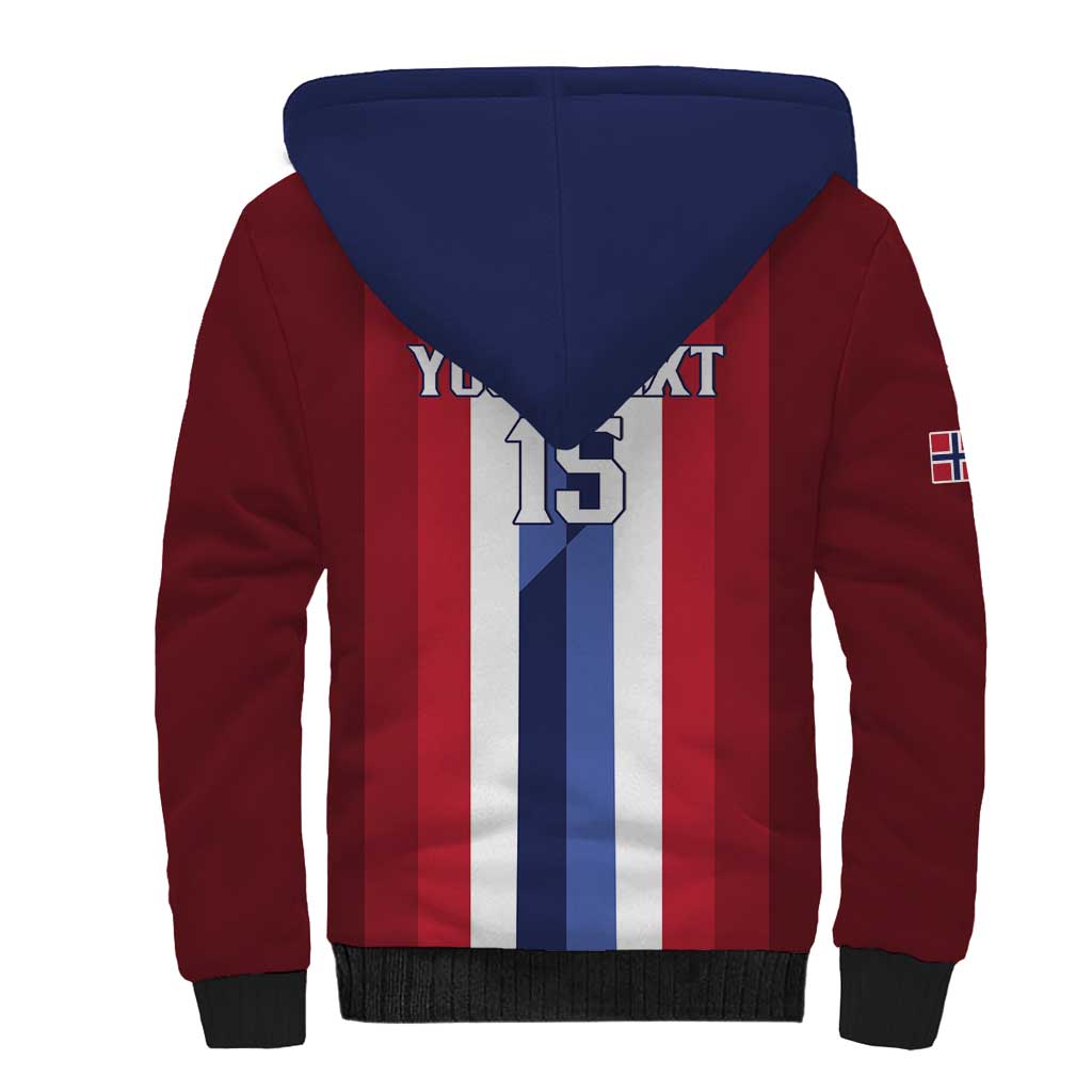 Custom Norway Football 2026 Sherpa Hoodie Road To Champions - Wonder Print Shop