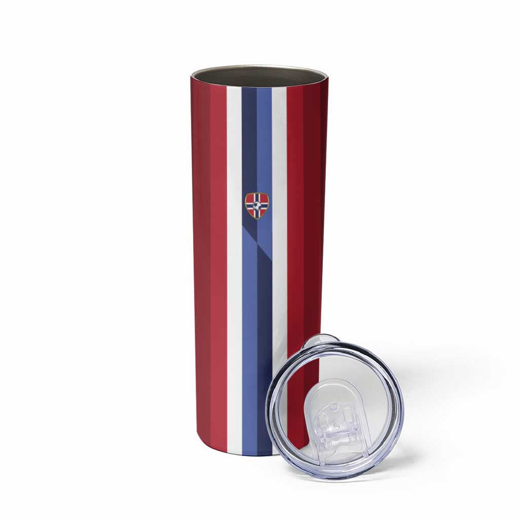 Custom Norway Football 2026 Skinny Tumbler Road To Champions - Wonder Print Shop