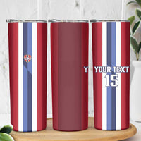 Custom Norway Football 2026 Skinny Tumbler Road To Champions - Wonder Print Shop