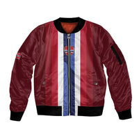 Custom Norway Football 2026 Sleeve Zip Bomber Jacket Road To Champions - Wonder Print Shop