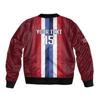 Custom Norway Football 2026 Sleeve Zip Bomber Jacket Road To Champions - Wonder Print Shop