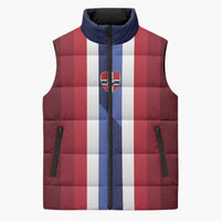Custom Norway Football 2026 Sleeveless Puffer Jacket Road To Champions - Wonder Print Shop