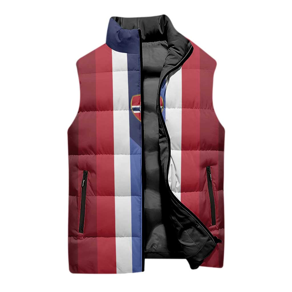 Custom Norway Football 2026 Sleeveless Puffer Jacket Road To Champions - Wonder Print Shop