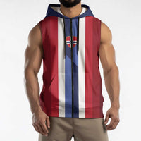 Custom Norway Football 2026 Sleeveless Zip Hoodie Road To Champions - Wonder Print Shop
