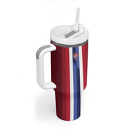 Custom Norway Football 2026 Tumbler With Handle Road To Champions - Wonder Print Shop