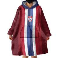 Custom Norway Football 2026 Wearable Blanket Hoodie Road To Champions - Wonder Print Shop