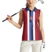 Custom Norway Football 2026 Women Sleeveless Polo Shirt Road To Champions - Wonder Print Shop