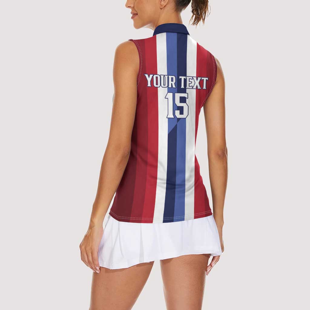 Custom Norway Football 2026 Women Sleeveless Polo Shirt Road To Champions - Wonder Print Shop