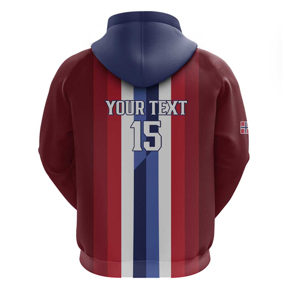 Custom Norway Football 2026 Zip Hoodie Road To Champions - Wonder Print Shop