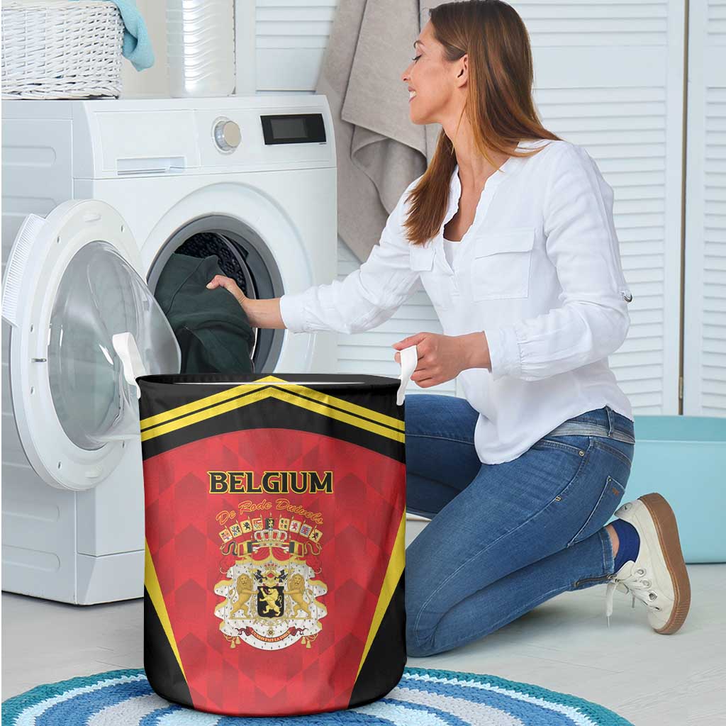 Belgium Football 2026 Laundry Basket Red Devils Pride - Wonder Print Shop