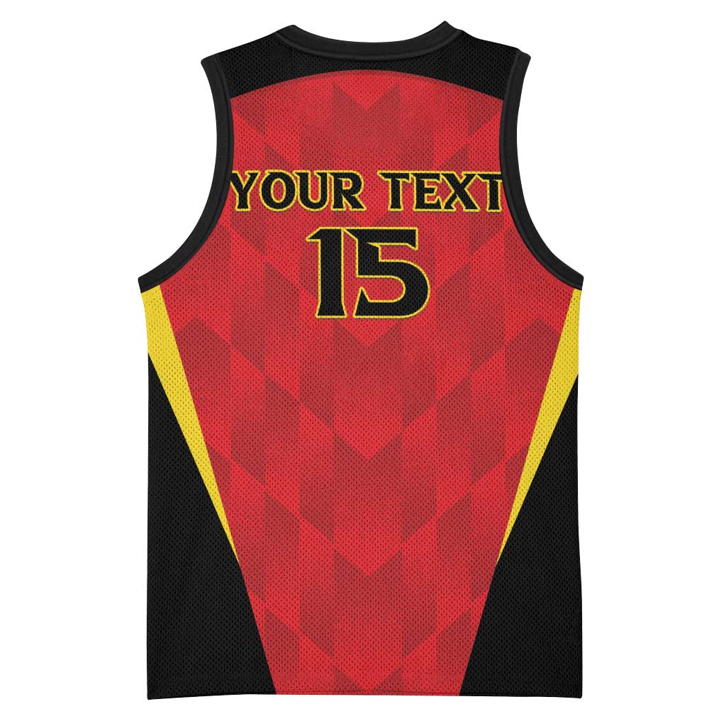 Custom Belgium Football 2026 Basketball Jersey Red Devils Pride - Wonder Print Shop