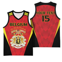 Custom Belgium Football 2026 Basketball Jersey Red Devils Pride - Wonder Print Shop