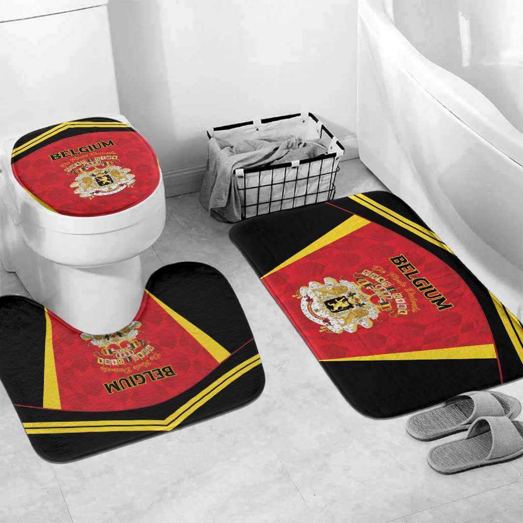 Belgium Football 2026 Bathroom Set Red Devils Pride - Wonder Print Shop