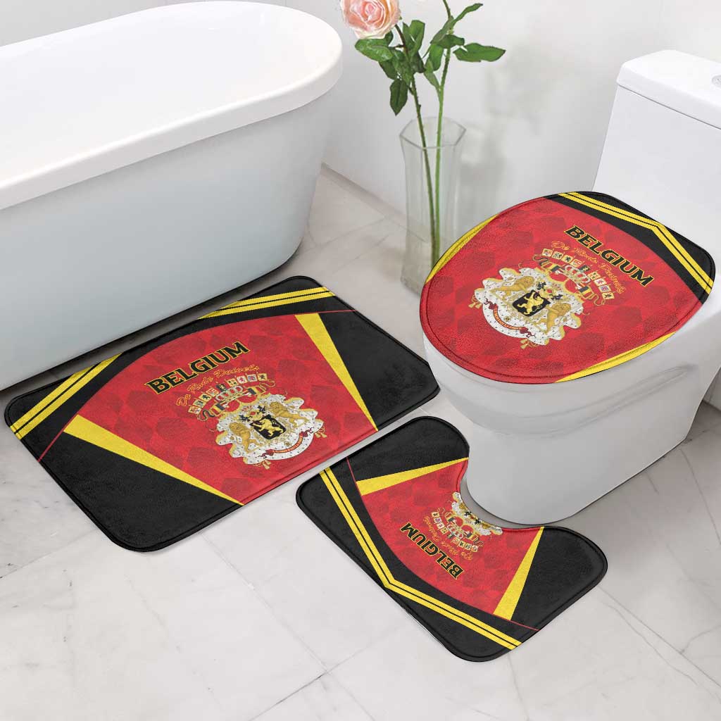 Belgium Football 2026 Bathroom Set Red Devils Pride - Wonder Print Shop