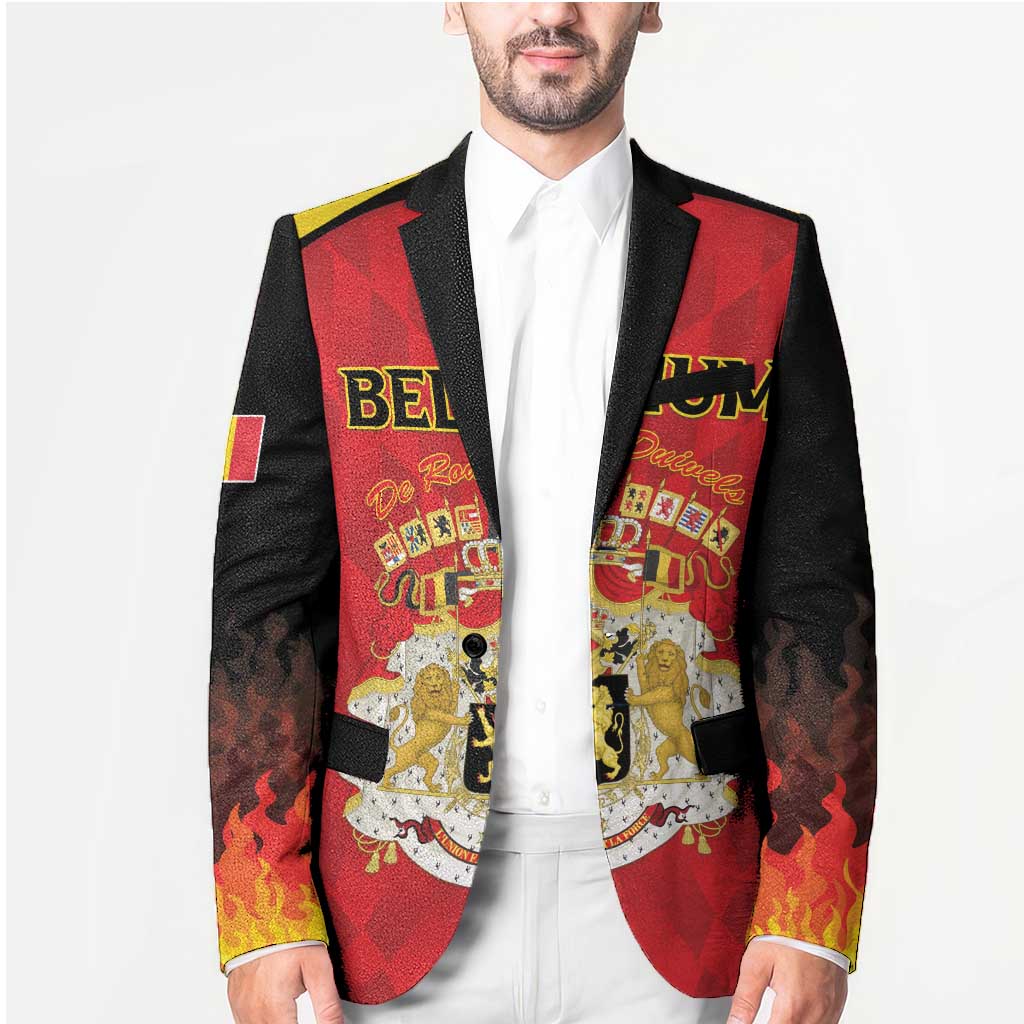 Custom Belgium Football 2026 Blazer Red Devils Pride - Wonder Print Shop