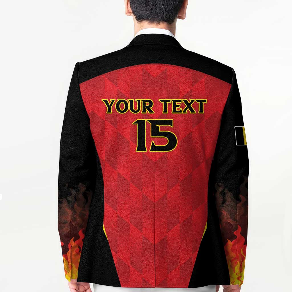 Custom Belgium Football 2026 Blazer Red Devils Pride - Wonder Print Shop
