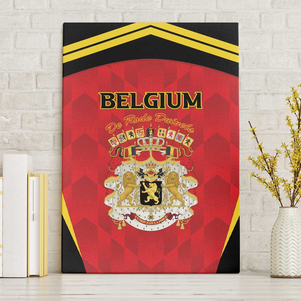 Belgium Football 2026 Canvas Wall Art Red Devils Pride - Wonder Print Shop