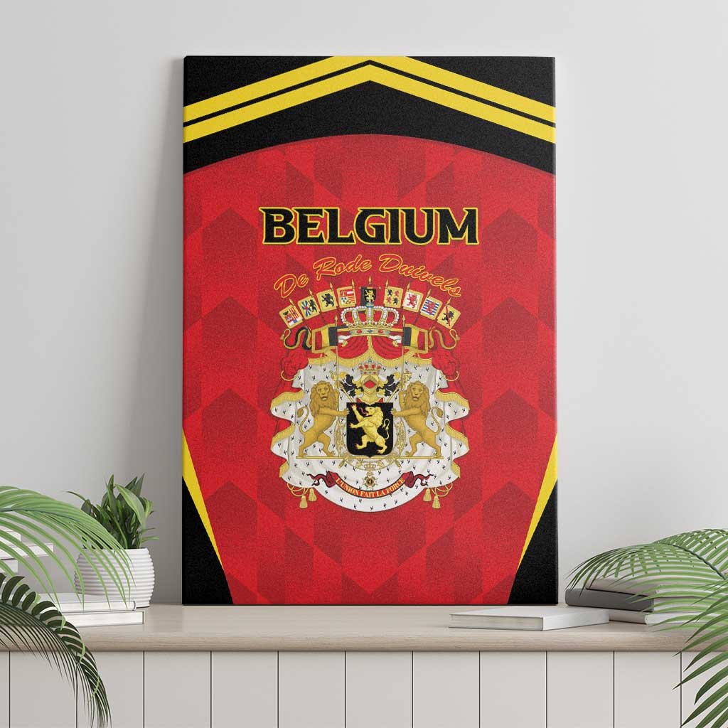 Belgium Football 2026 Canvas Wall Art Red Devils Pride - Wonder Print Shop
