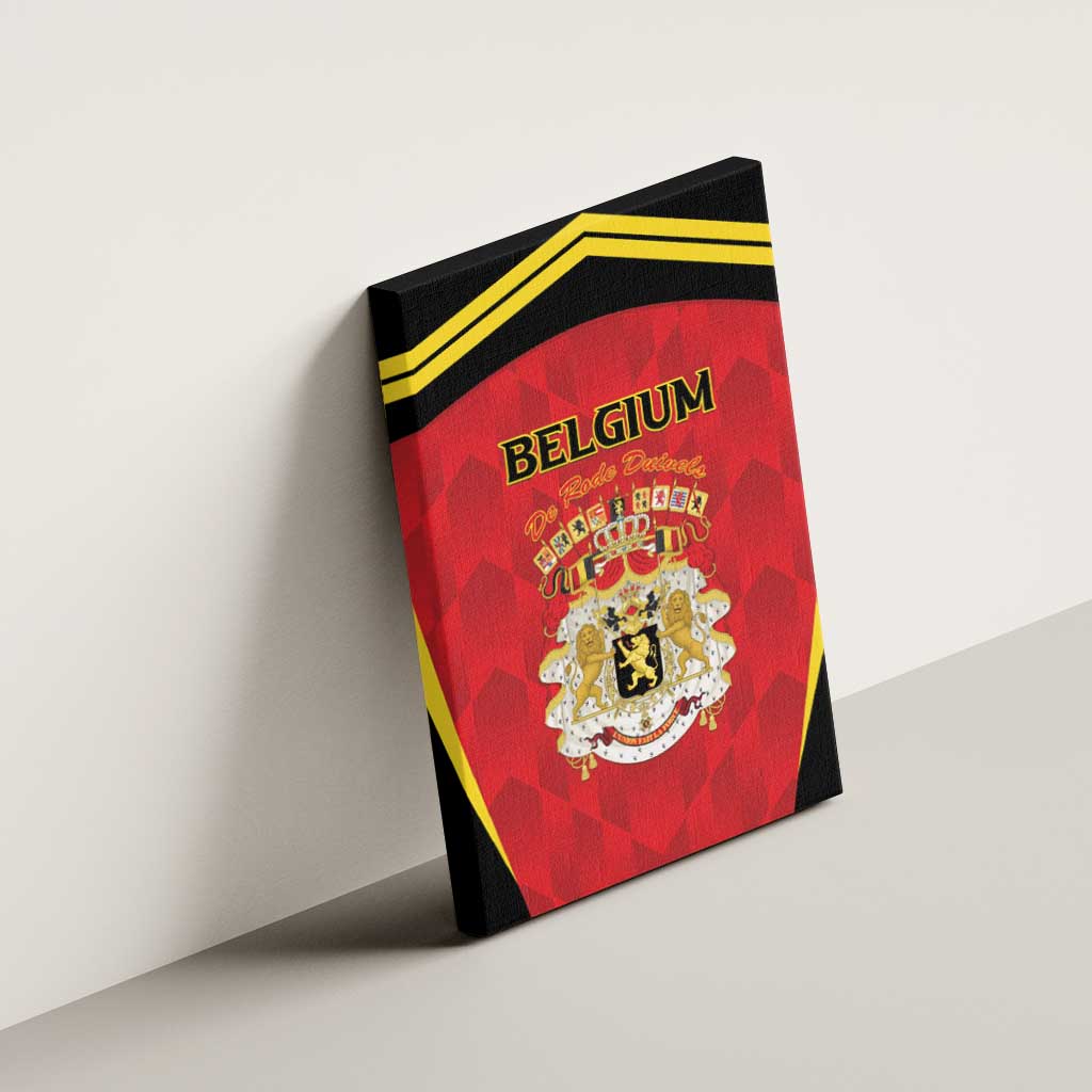 Belgium Football 2026 Canvas Wall Art Red Devils Pride - Wonder Print Shop