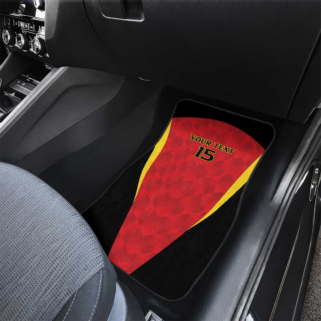 Custom Belgium Football 2026 Car Mats Red Devils Pride - Wonder Print Shop