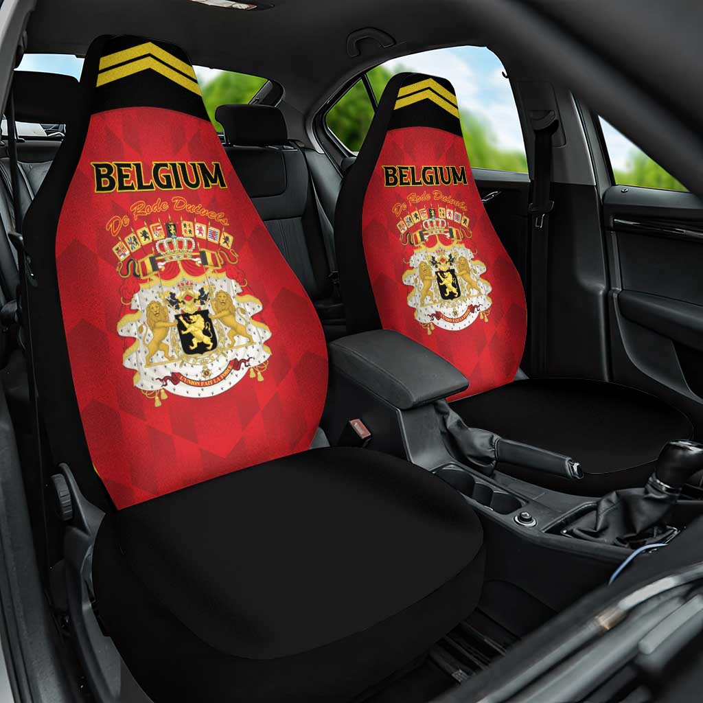 Belgium Football 2026 Car Seat Cover Red Devils Pride - Wonder Print Shop